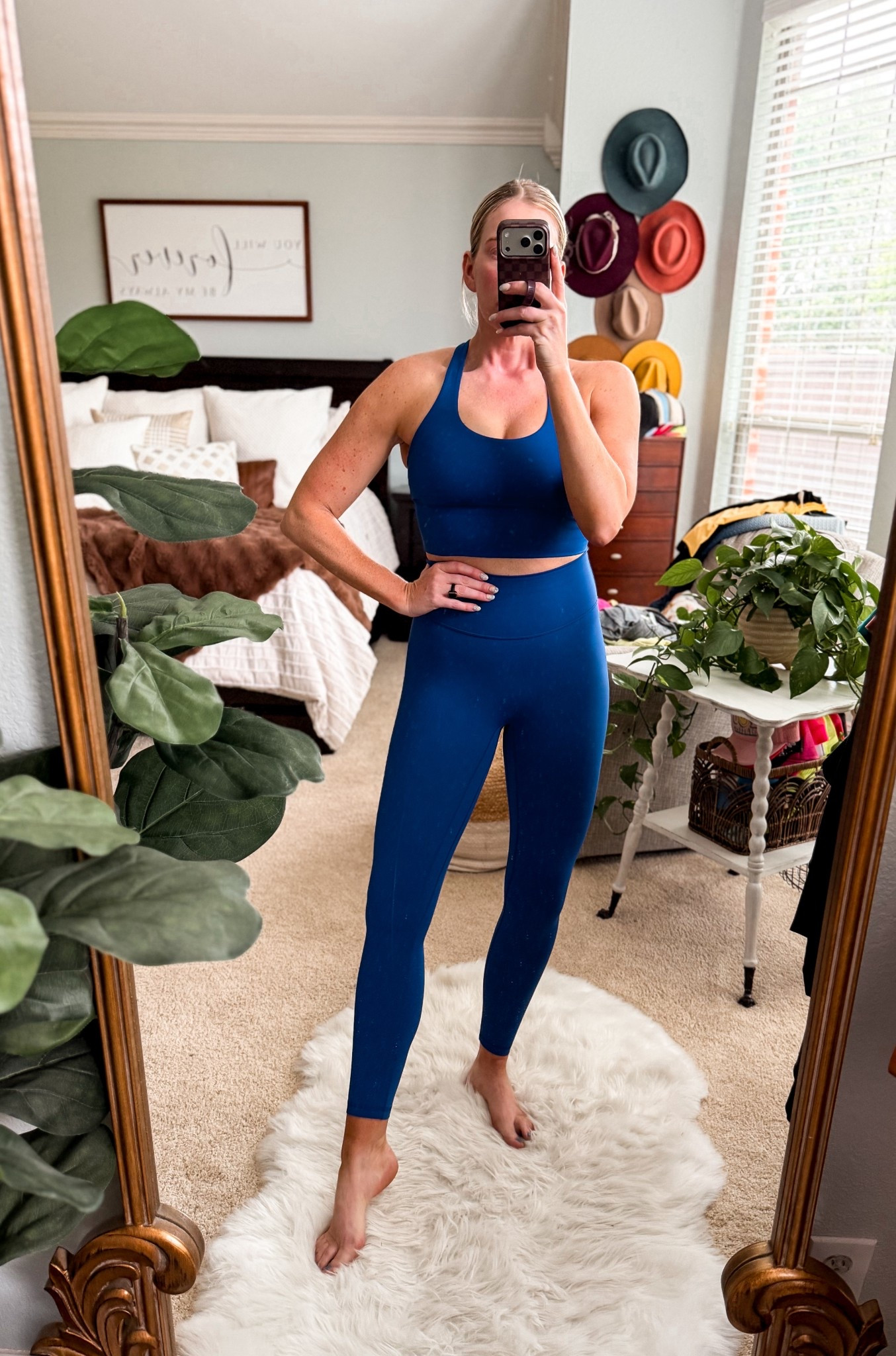 workout ootd 
Lululemon align look for less 
No front seam leggings under $35
Comes in other colors

#LTKOver40 #LTKfitnessgoals #LTKootd