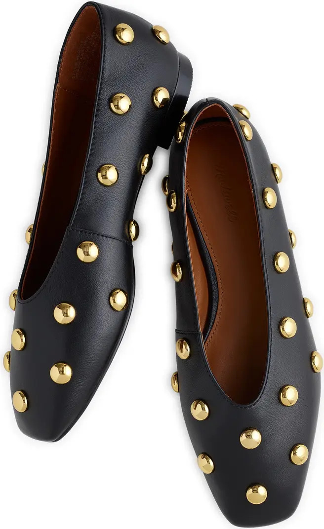 Madewell Mylie Stud Embellished Ballet Flat (Women) | Nordstrom | Nordstrom