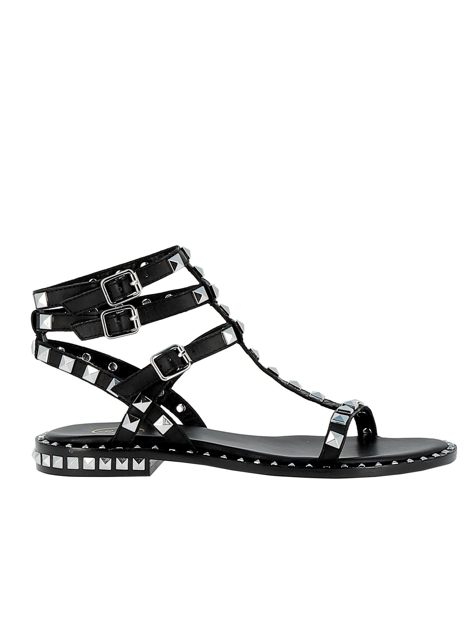 Ash Black Leather Sandals | Italist.com US