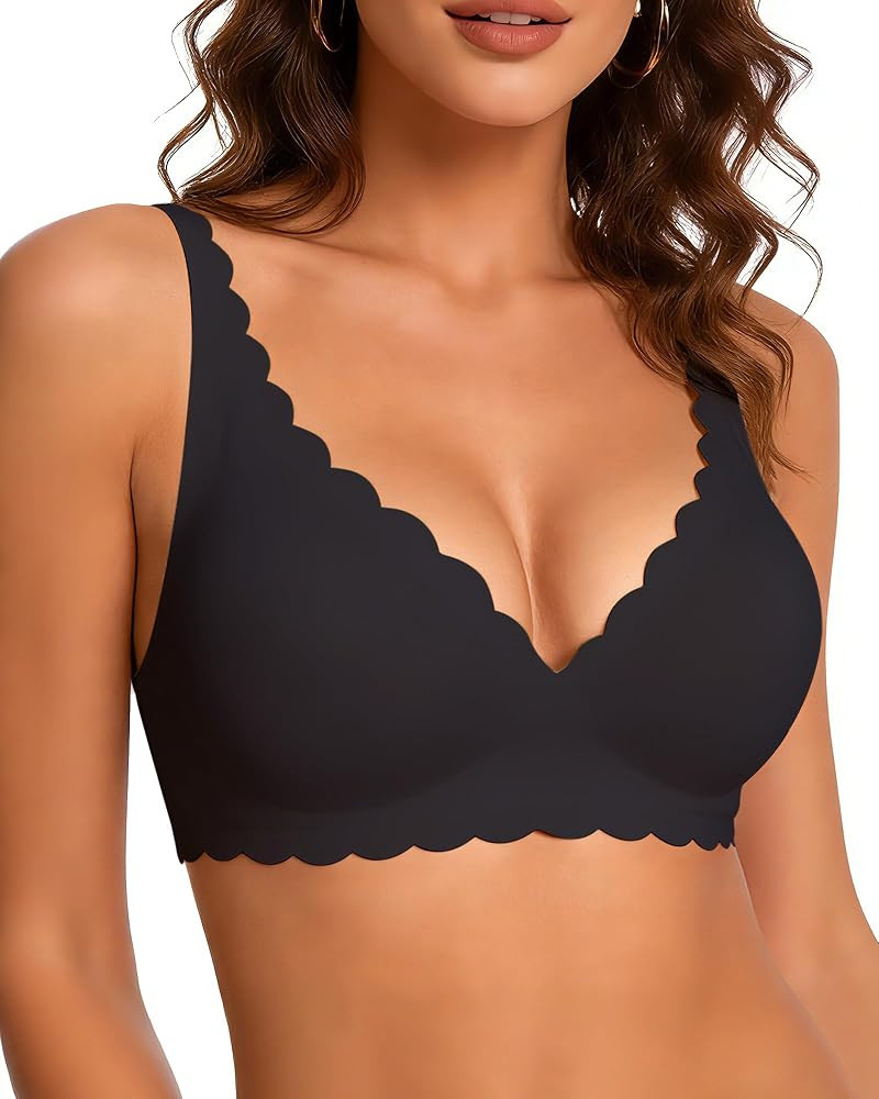 COOL CUTE Jelly Bras for Women Wireless Comfort Bralette for Women Seamless Everyday Bra Soft Sup... | Amazon (US)