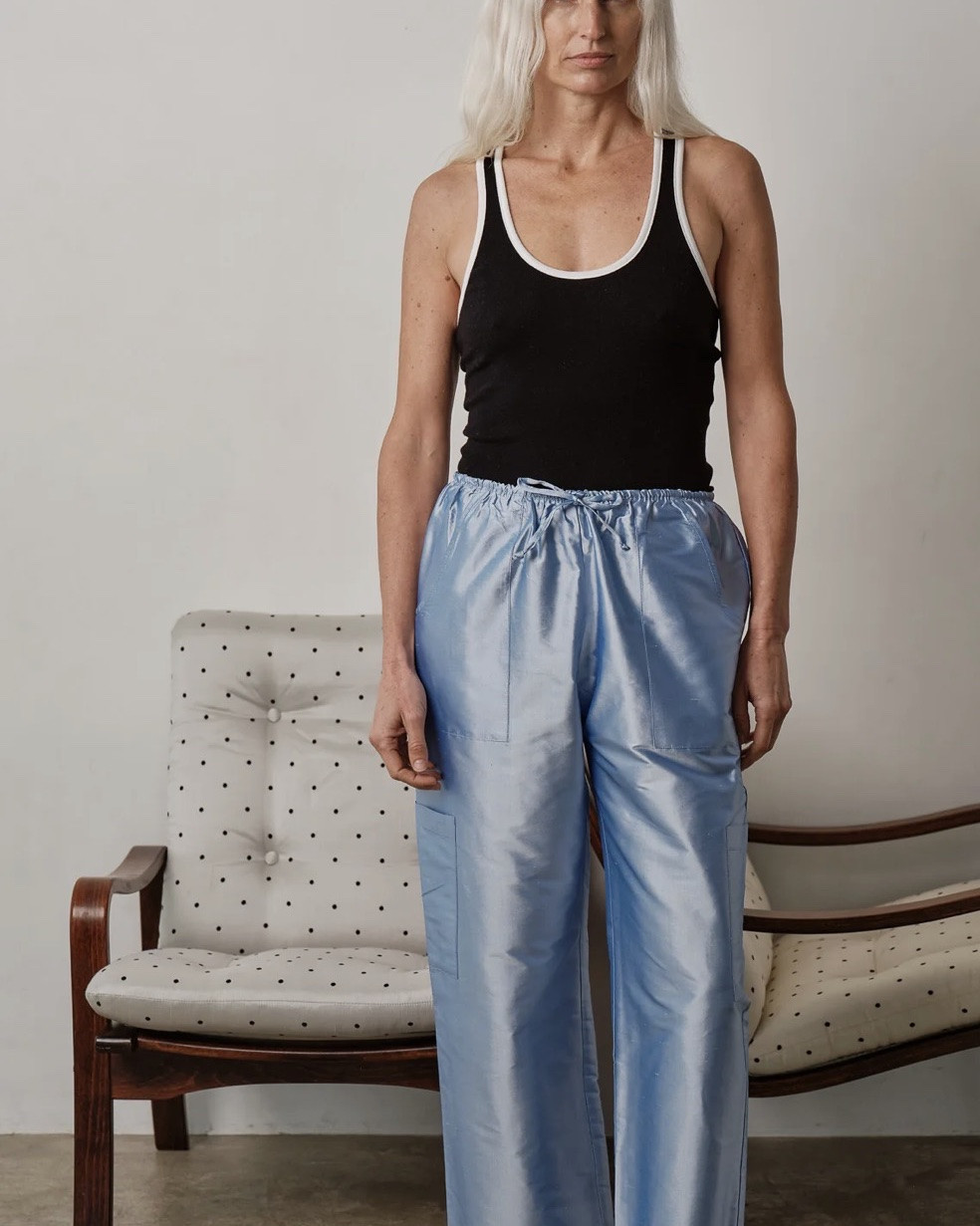 Two new colors of the Donni taffeta pant. cloud and rhubarb.

#LTKWorkwear
