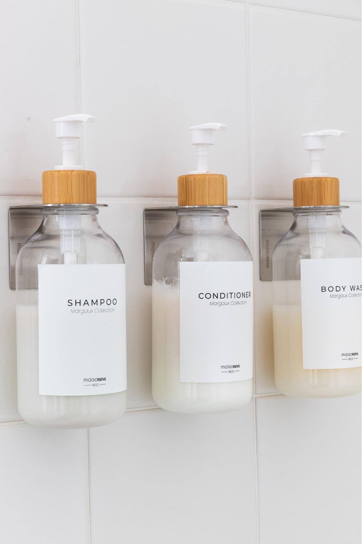 I love these pump bottles that we mounted on our guest bathroom shower walls - no nailing or screwing into tile needed! 

#LTKfindsunder100 #LTKhome #LTKfindsunder50