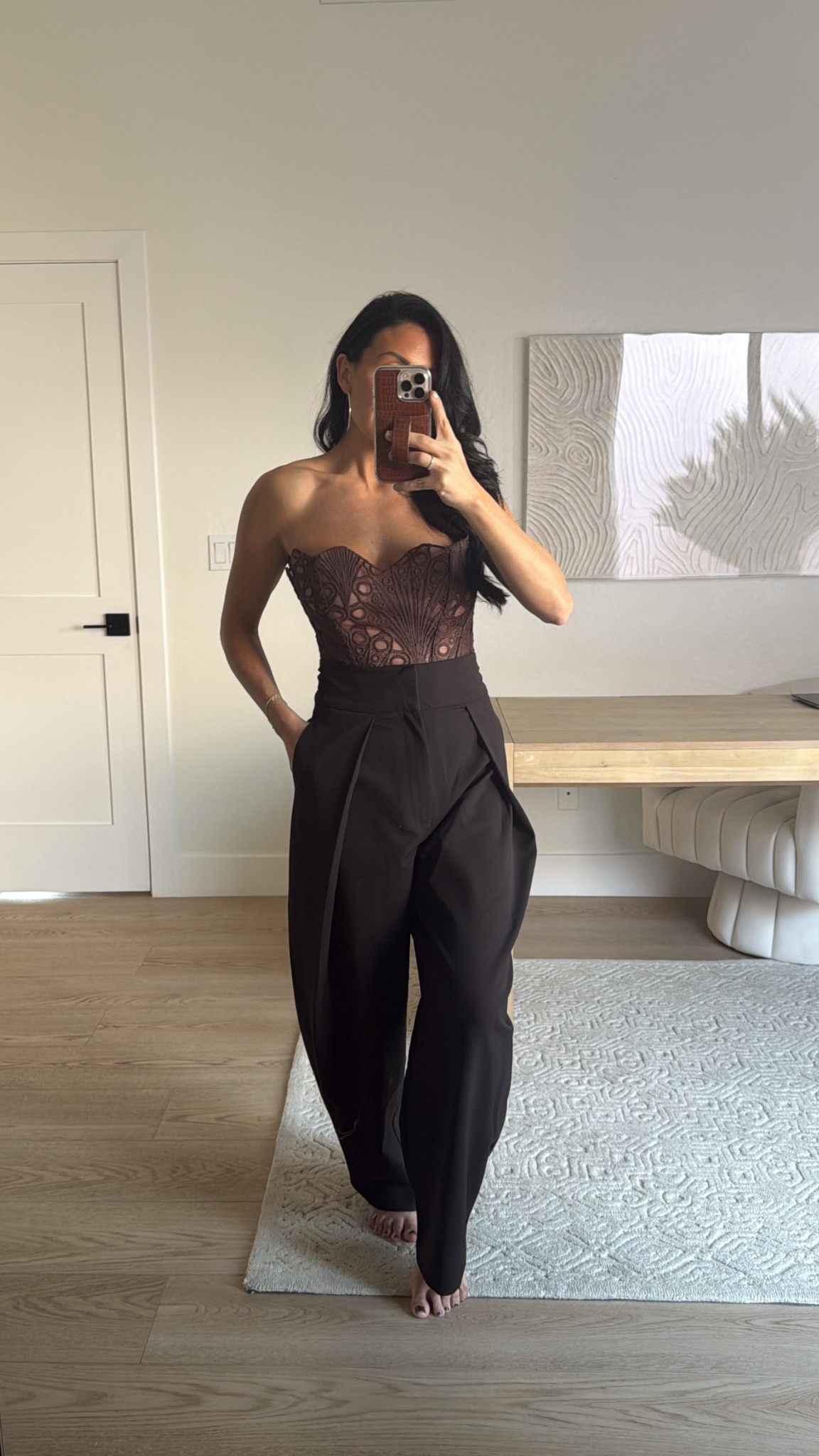 Vegas outfit idea 
Lace corset top size small
Zara trousers size XS

Workwear 
Date night 


#LTKWorkwear #LTKootd #LTKSeasonal