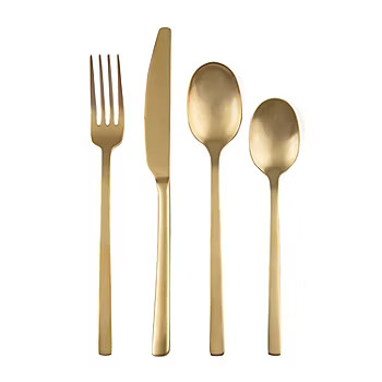 Cambridge Beacon Gold 16-pc. Flatware Set - JCPenney | JCPenney