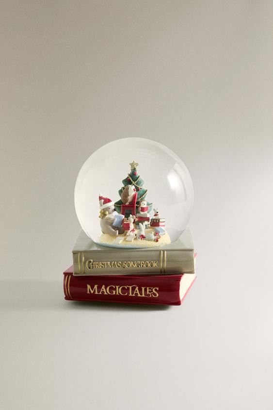CHRISTMAS MUSICAL BOOK SNOW GLOBE | Zara US