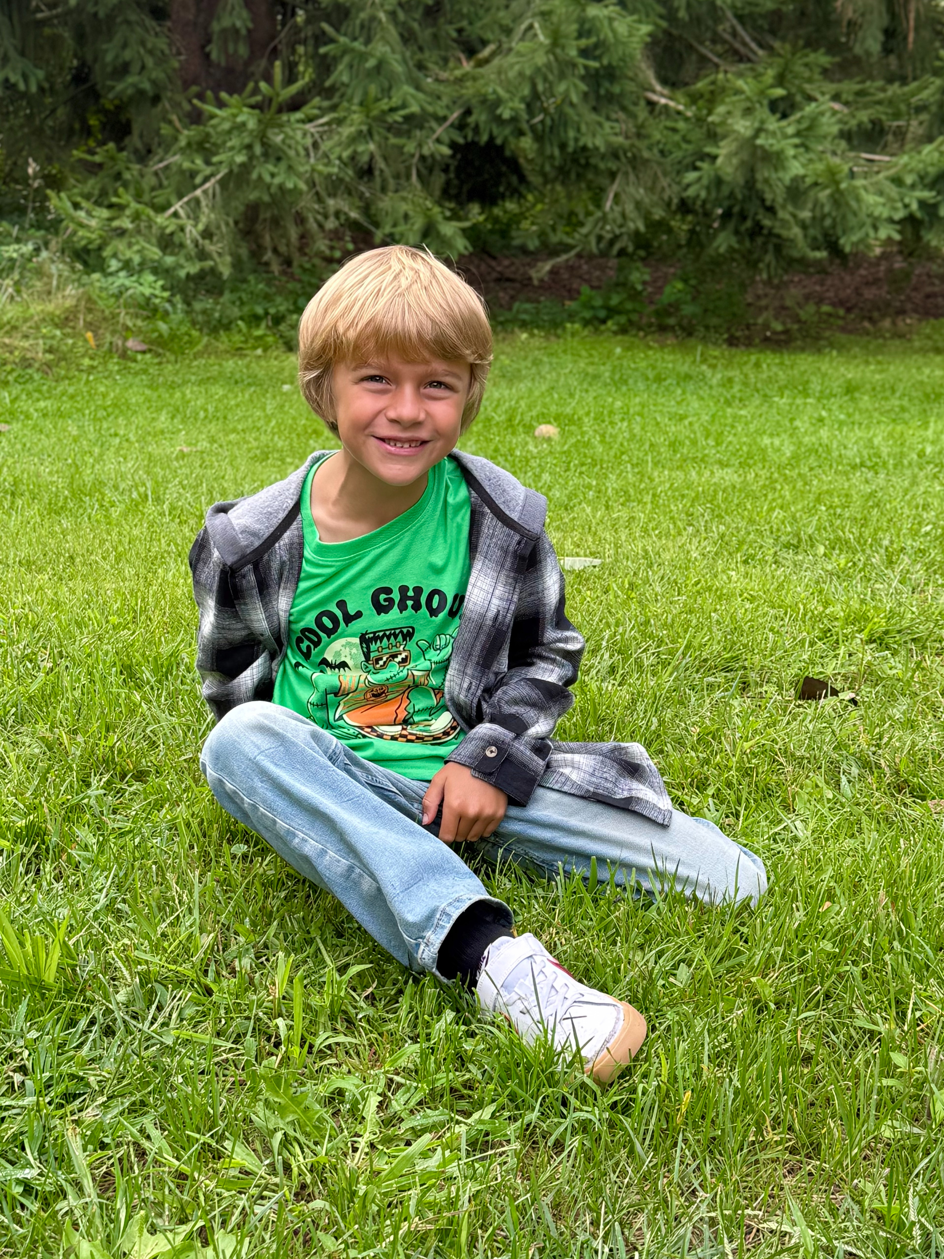 #ad My big 8 year old 🥹

Back-to-school haircut ✔️
Cool outfit ✔️
Still cute, even though he’d probably prefer I just say cool 😂

We’re officially at the I don’t want anything babyish anymore stage. He picked out the Cool Ghoul tee and flannel and told me this is more his style now.

Paired it with a pair of Sonoma straight-leg jeans — with the cinch waist, which is a must for my slim guy — and his favorite Nike Court sneakers.

The Jumping Beans Halloween stuff at Kohl’s has SO many good big-kid options, so we found plenty he was happy with.

How is he 8 already?!

@kohls @shop.ltk #liketkit #kohls #kohlspartner #kohlsfinds

Back to school outfits, boys Halloween clothes, boys fall outfits, Jumping Beans, boys graphic tees, Cool Ghoul shirt, boys flannel, Sonoma boys jeans, straight leg boys jeans, Nike Court sneakers, big kid outfits, 8 year old boy clothes, Kohl’s kids

#LTKmomlife #LTKSeasonal #LTKKids