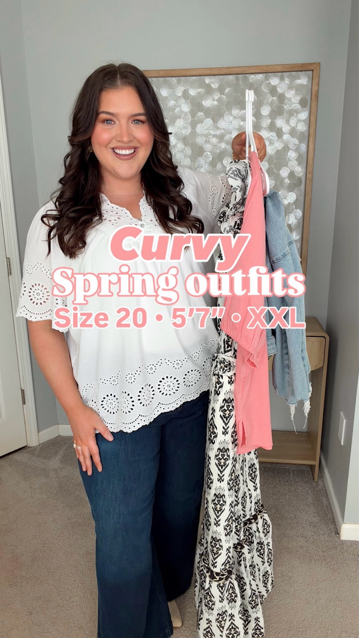 #lanebryantpartner Ready to refresh your wardrobe for Spring? 🌸☀️🙌🏼 I found 3 plus size looks for less from @lanebryant From eyelet white blouses, flowy printed maxi dresses and light wash barrel jeans! Great pieces to mix and match

#LTKspring #LTKootd #LTKPlusSize