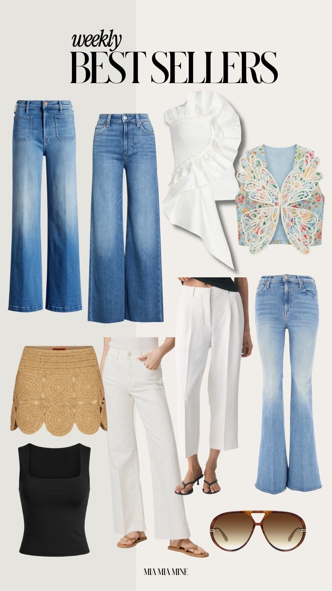 Last week’s best sellers
Mother denim on sale wearing a size 23
Aritzia pants on sale wearing a size 00
Farm Rio tops on sale! Wearing an XXS

#LTKmomlife #LTKootd #LTKSaleAlert