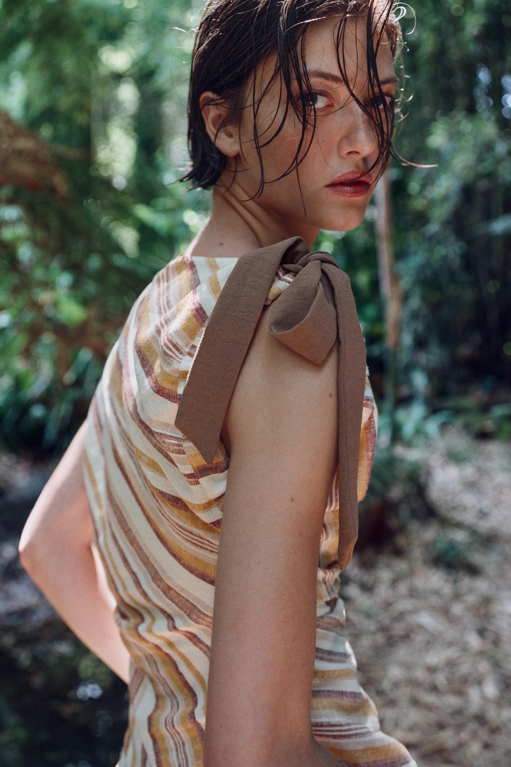 LINEN STRIPED TOP | Zara US