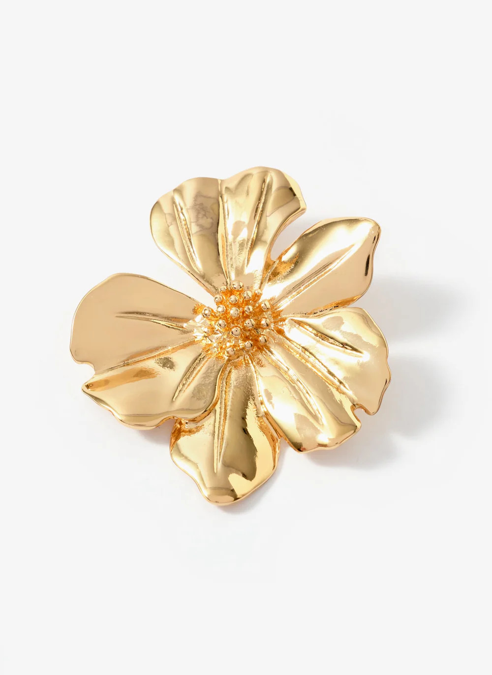 Gold Tone Statement Flower Earrings | Mint Velvet
