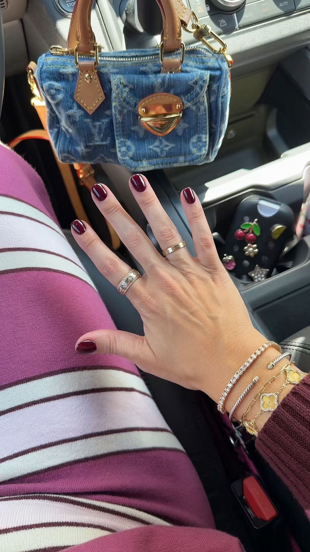 Fall nails🍂
Color cherry mocha 
OOTD xs
Purse code: ChristinaChapman first month on me