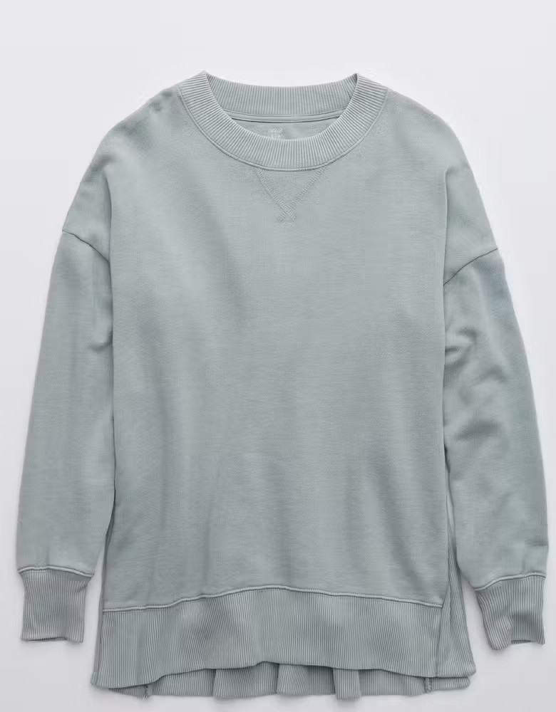 Aerie Good Vibes Oversized Sweatshirt | American Eagle Outfitters (US & CA)