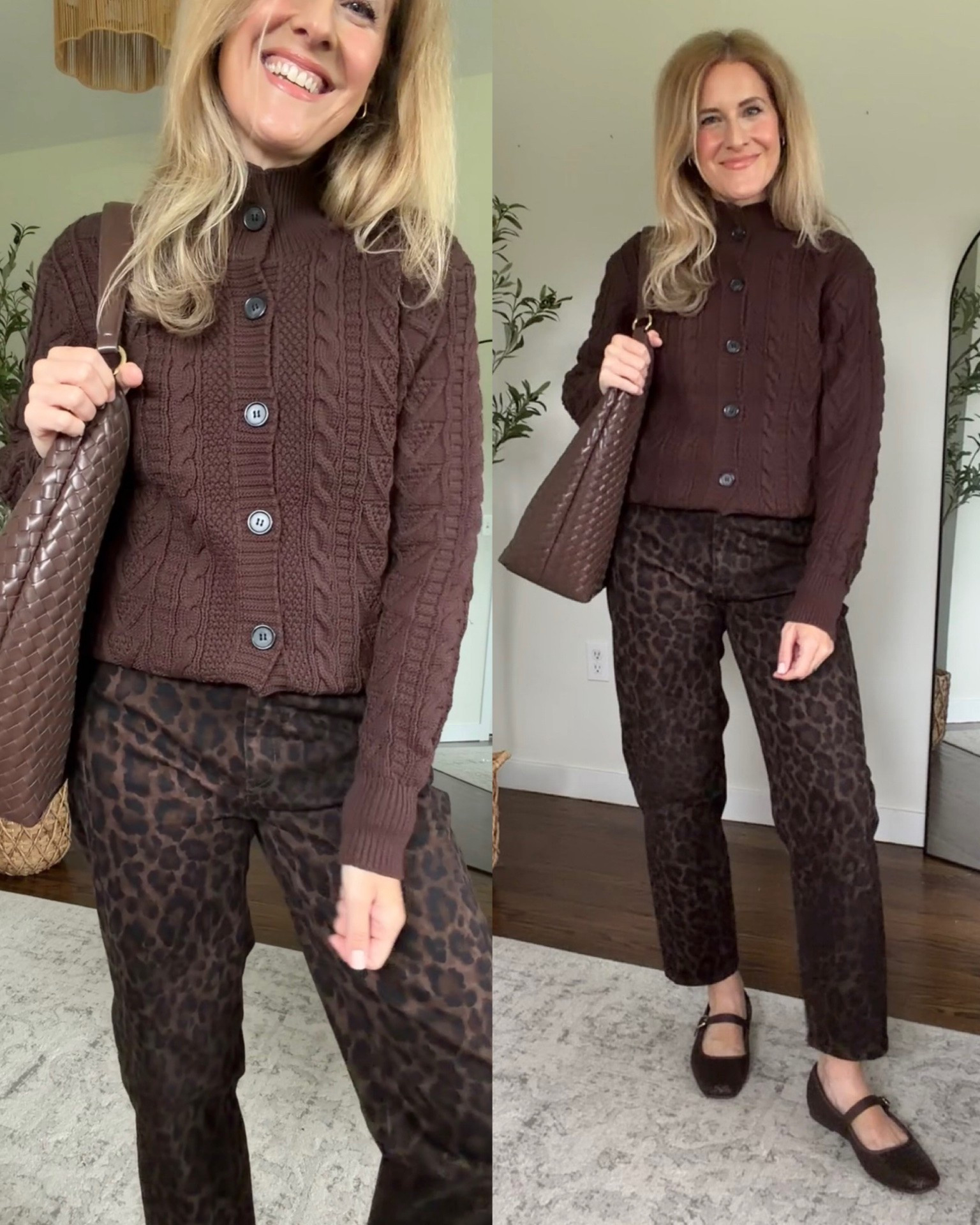 Walmart fall outfit idea, I did a small in the cardigan and tts 6 in the jeans. #walmartfashion

#LTKOver40