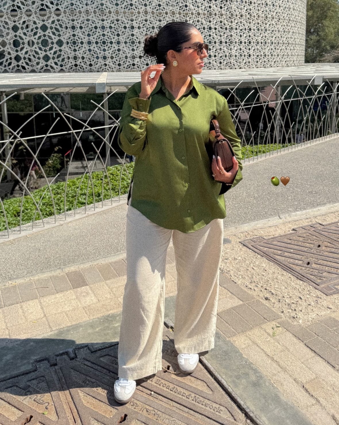 i’m all about exploring Doha in effortless, modest fashion! This olive green button-down adds the perfect pop of color, paired with airy neutrals for a classic, put-together look. Whether you’re strolling through the city or grabbing coffee, this fit is versatile and chic! 🤎🫒

#LTKStyleTip #LTKMostLoved #LTKSaleAlert