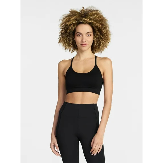 Avia Women's Low Support Seamless Textured Cami Sports Bra, Sizes XS-XXXL | Walmart (US)