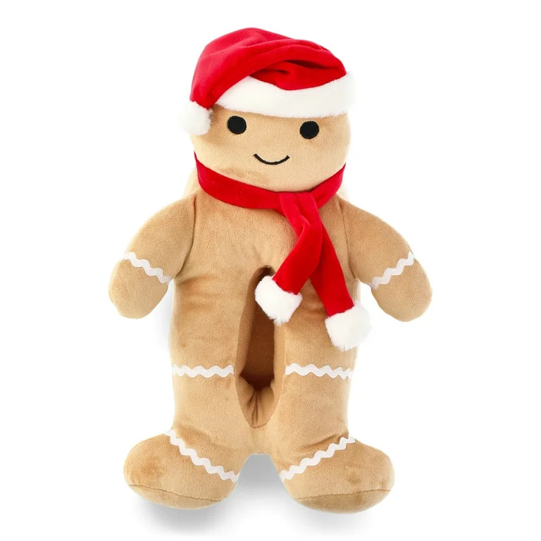 Holiday Time Toddler & Kids Gingerbread Slippers, Sizes 9/10-4/5 | Walmart (US)