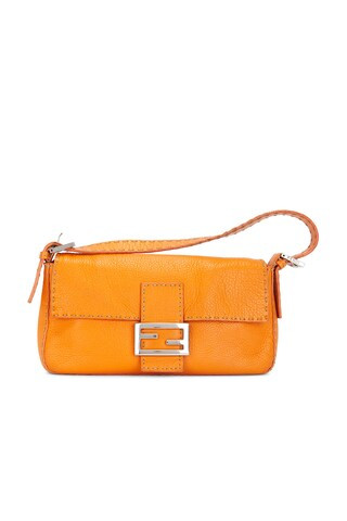 Fendi Mama Baguette Shoulder Bag in Orange | FWRD 