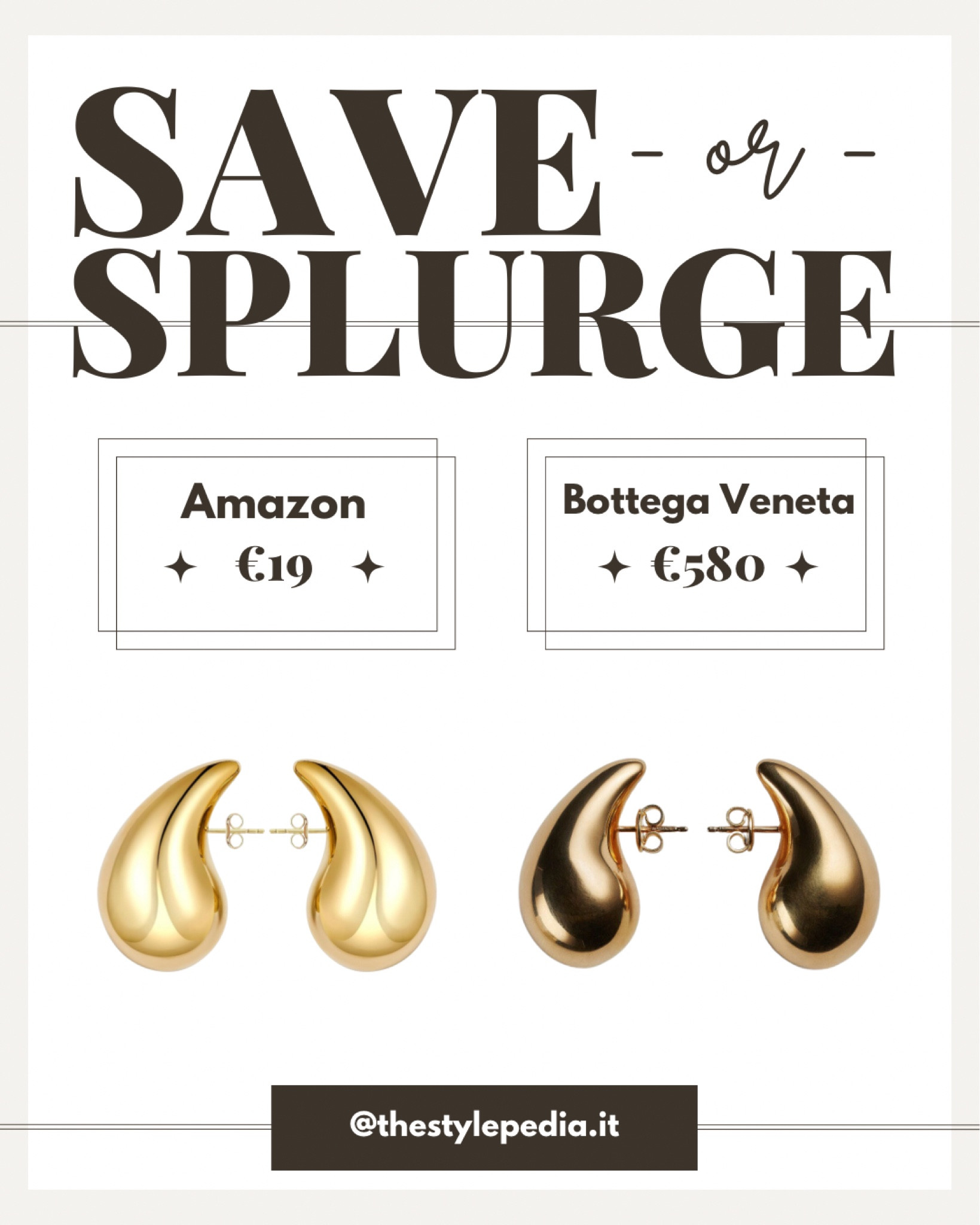 The perfect Bottega Veneta Drop earrings dupe! 
I got them from Amazon today and wow they look amazing! 

Best DUPE ever. 
Gold edition!


#ltkitaly #amazon #amazonfinds #bv #bottegaveneta #bottegavenetadupe #bottegavenetaearrings #bottegavenetadrop #earringsdrop #dropearrings #earrings #earrings #jewelry #saveorsplurge

#LTKstyletip #LTKGiftGuide #LTKeurope