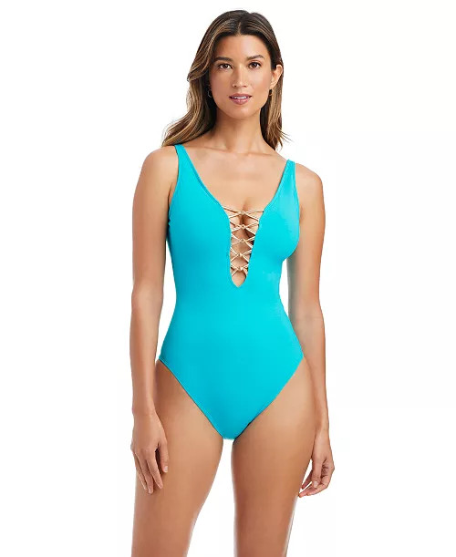 Women's Let's Get Knotty One-Piece Swimsuit | Macy's