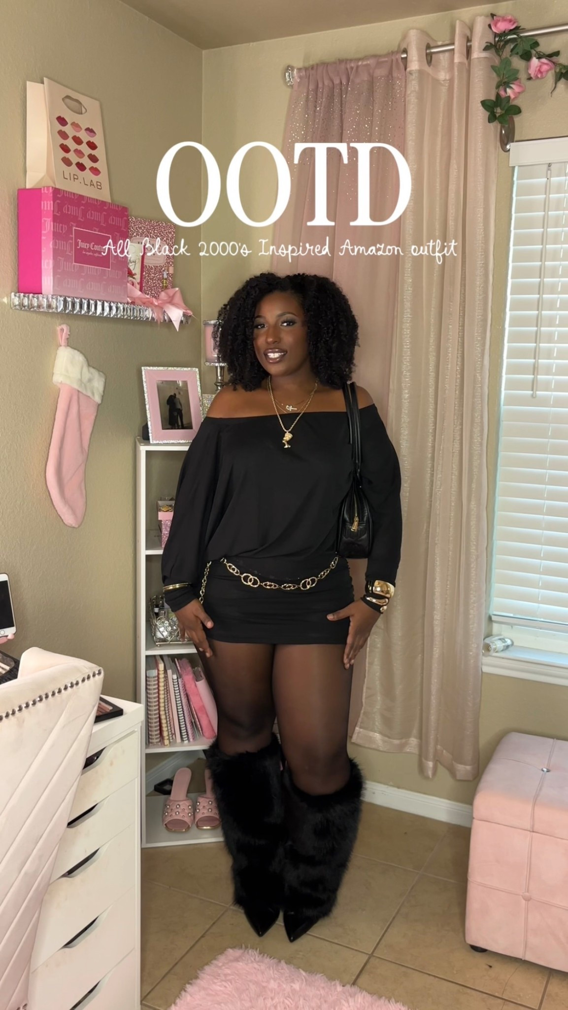 2000’s inspire all black outfit for midsize women 

#LTKSaleAlert #LTKMidsize #LTKootd
