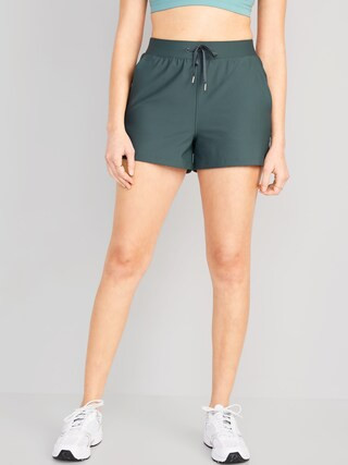High-Waisted PowerSoft Performance Shorts for Women -- 3-inch inseam | Old Navy (US)