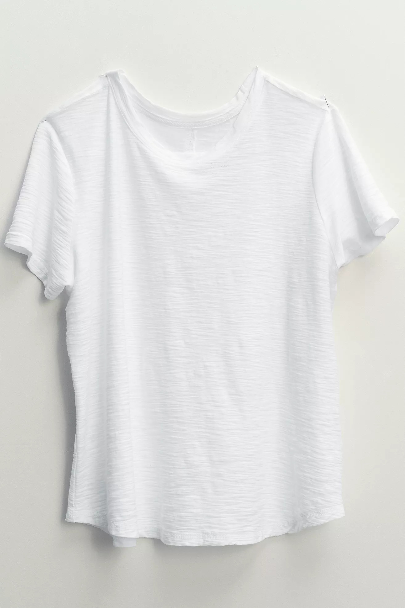 Bennie 100% Cotton Slim Crew Neck Tee | Anthropologie (US)