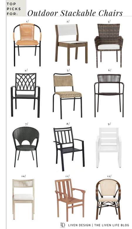 Stacking patio chair. Stackable outdoor patio chair. Wicker patio chair. Metal patio chair. Patio dining chair. Side chair. Wood patio chair. Patio furniture.

#LTKSeasonal #LTKHome #LTKStyleTip