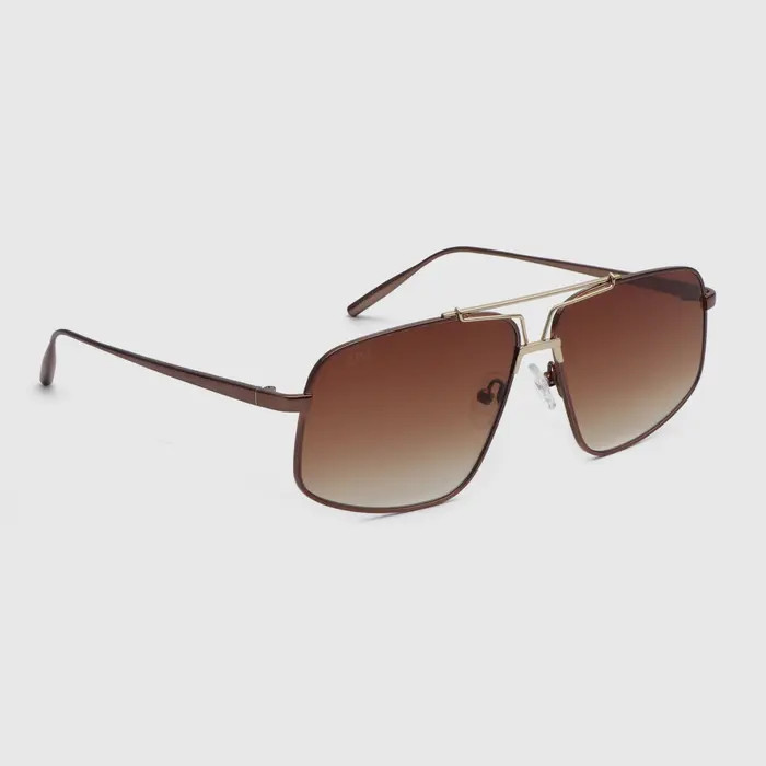 12PM STUDIOS Havana Metal Sunglasses | Nordstrom | Nordstrom