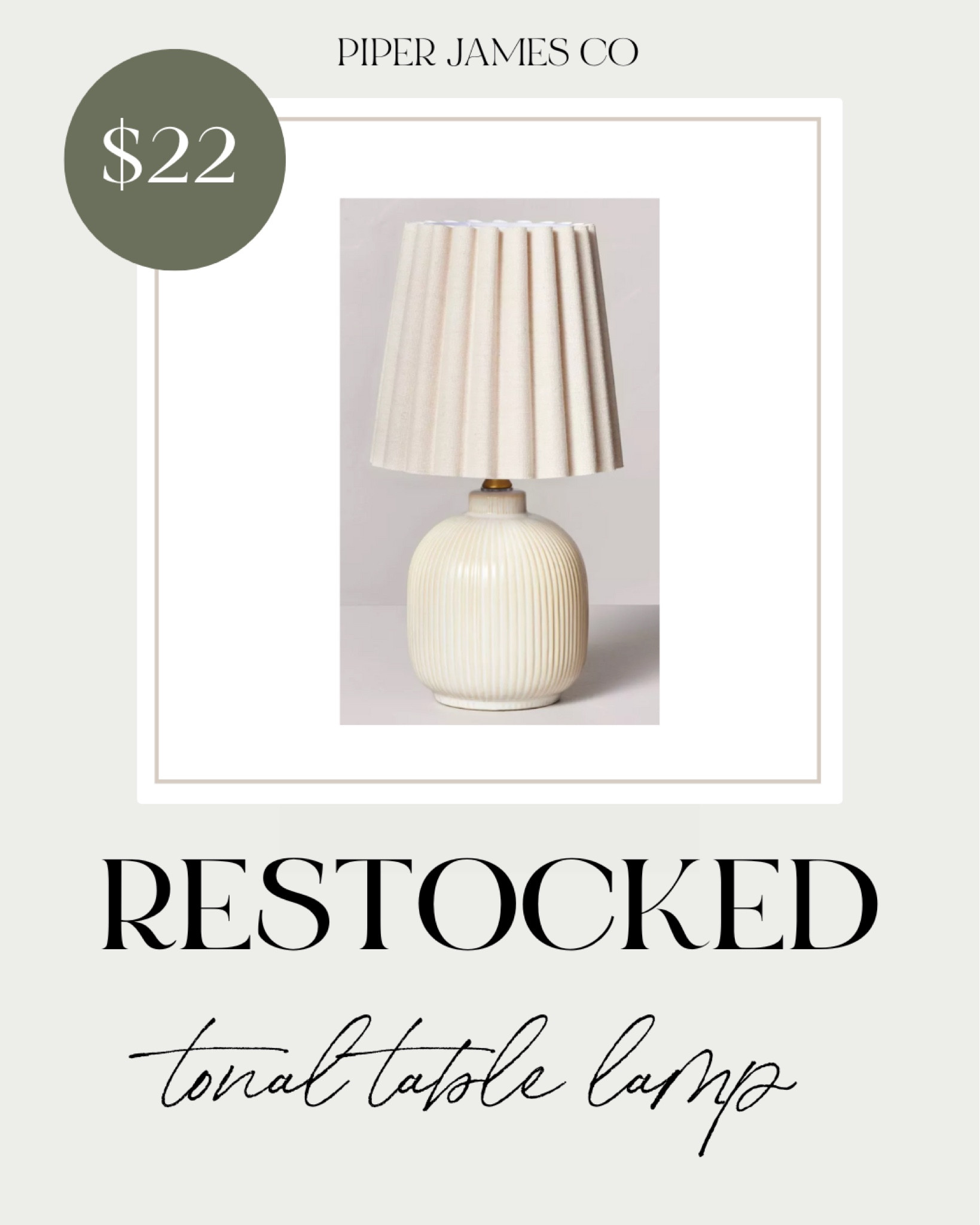 The cutest fall table lamp. Adding it to my kitchen for the coziest vibes this September 🍂

Lamp, kitchen decor, counter decor, console, console style, neutral lamp, pleated lamp, end table style, fall decor

#LTKunder50 #LTKhome #LTKSeasonal