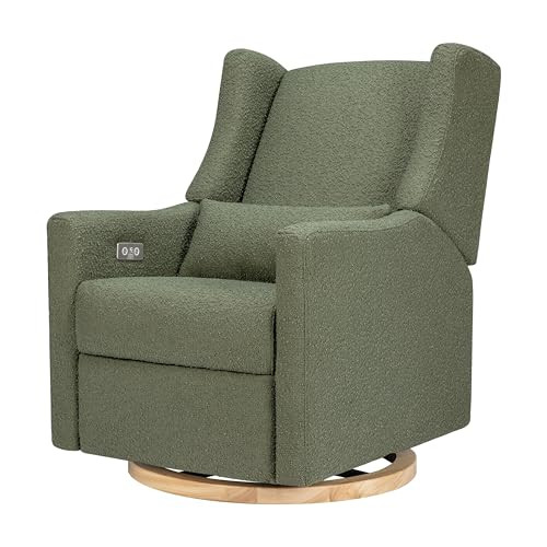 Babyletto Kiwi Electric Recliner Glider in Olive Boucle | Amazon (US)