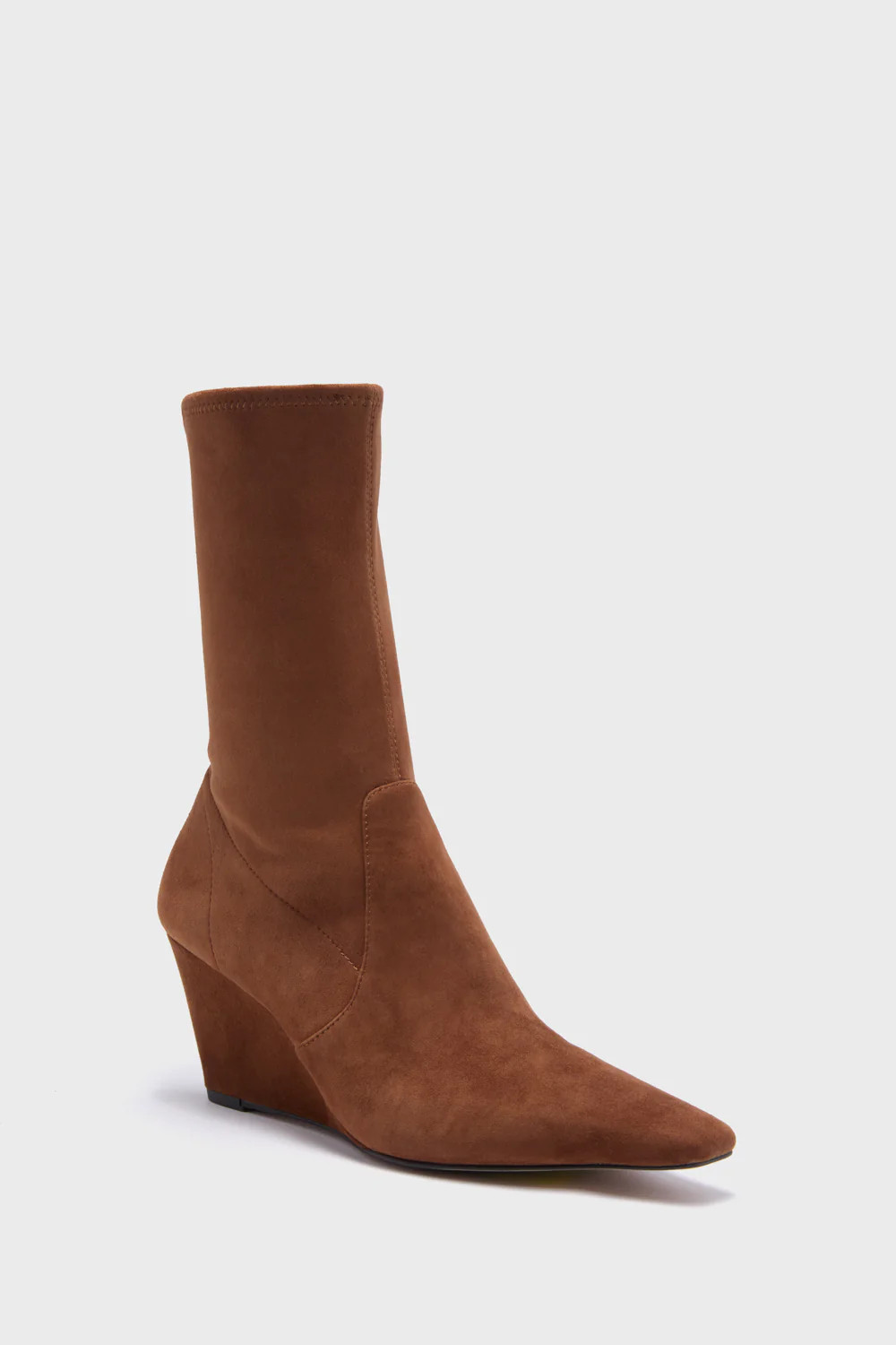 Brown Suede Delta Wedge Boots | Tuckernuck (US)