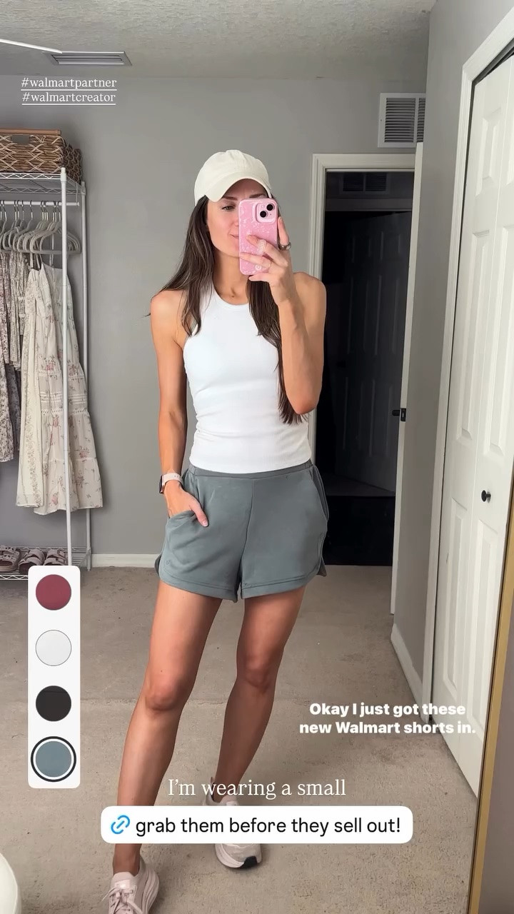 My new fave Walmart shorts!! These are crazy soft and comfy!! I had to buy more colors bc they are so good. I’ll be living in these! 
I sized up one- I’m wearing a small

#walmartfashion

#LTKootd #LTKstorytime #LTKActive