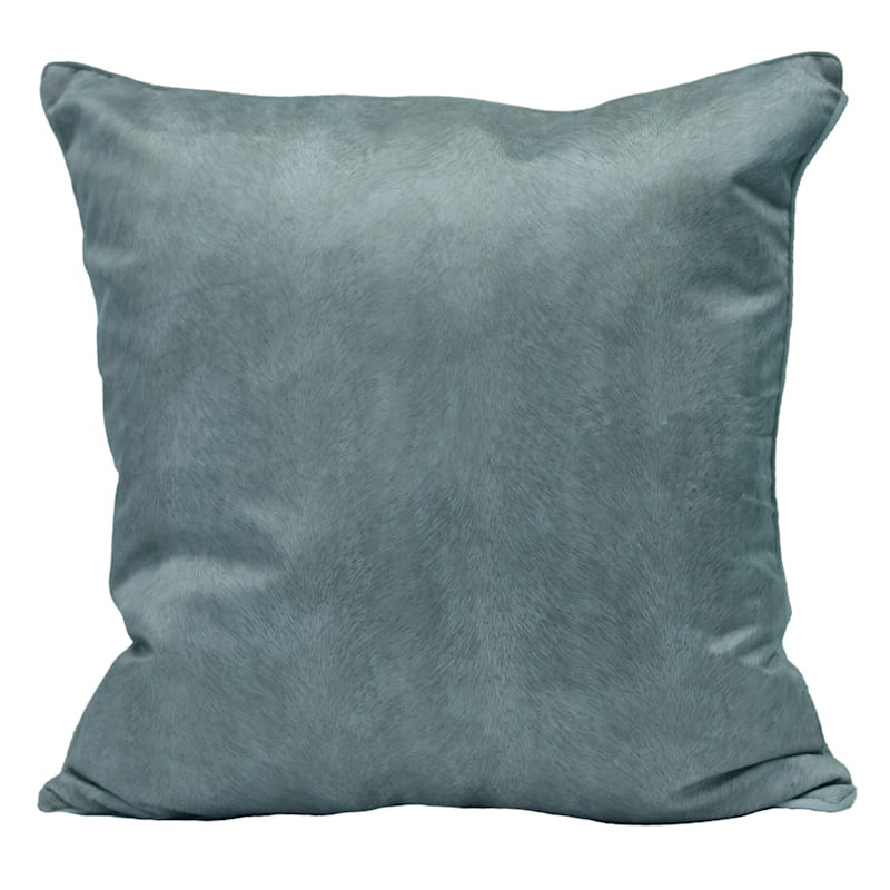 Knox Teal Velvet Throw Pillow, 22" | At Home