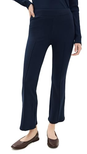 DONNI. Women's The Rib Kick Flare Pants, Navy, M | Amazon (US)