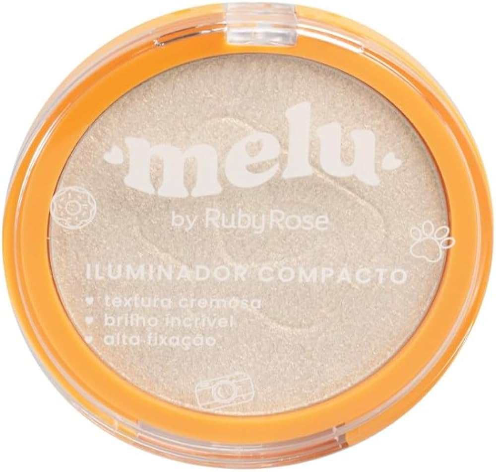 Iluminador Compacto Melu Cor 1 - Efeito Radiante, Alta Pigmentação, Fácil Aplicação, Cruelty... | Amazon (BR)