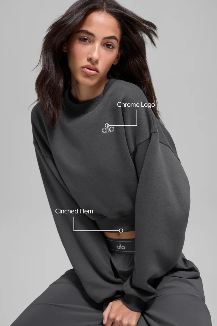 Cropped Accolade Crewneck | Alo Yoga (US)