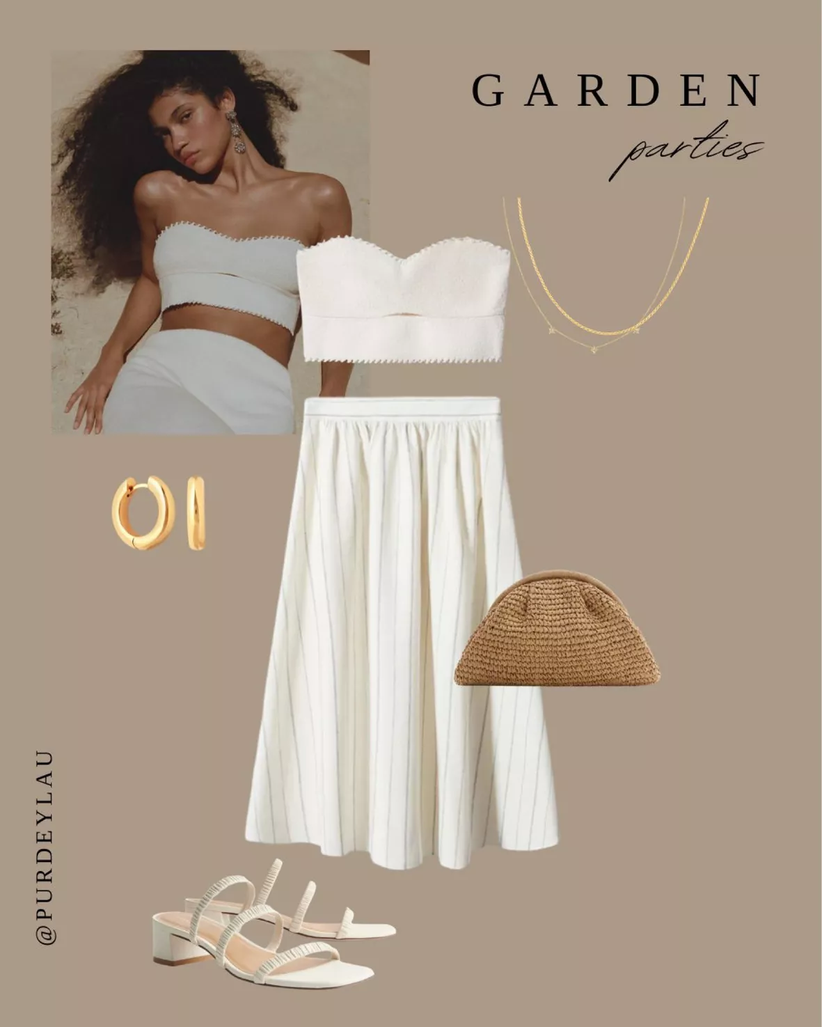 TEXTURED BANDEAU TOP - WHITE - COS curated on LTK