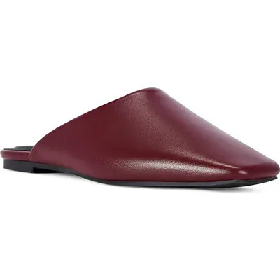 AZALEA WANG Raphael Flat Mule in Burgundy at Nordstrom, Size 10 | Nordstrom