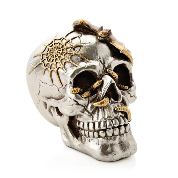 Skull with Bat Resin Ornament | Dunelm (migrated)