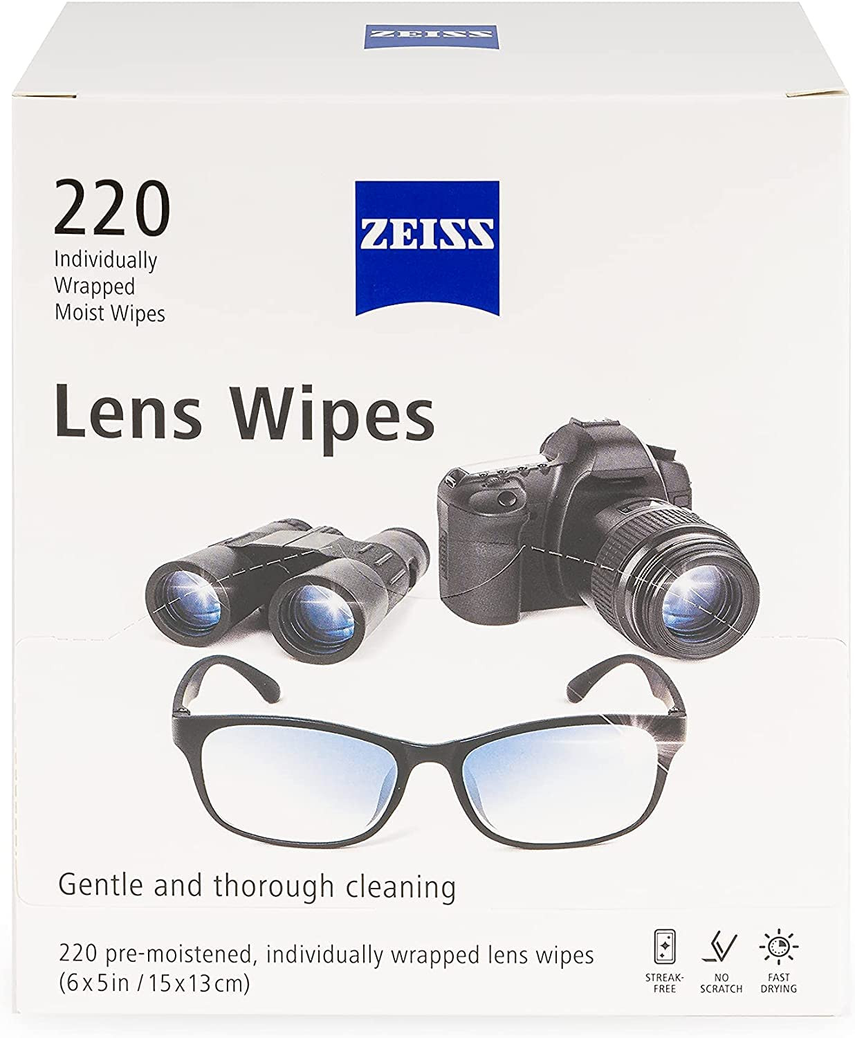 Zeiss Lens Wipes, White, 220 Count… | Amazon (US)