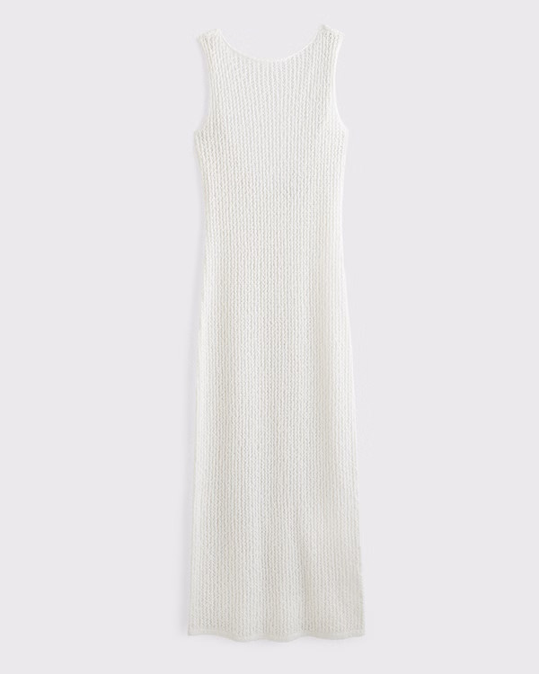 Crochet-Style Maxi Dress Coverup | Abercrombie & Fitch (US)
