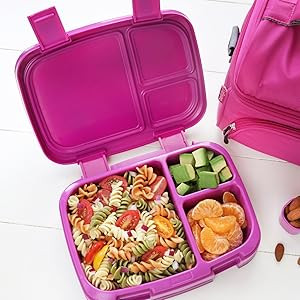 Bentgo Fresh (Aqua) – New & Improved Leak-Proof, Versatile 4-Compartment Bento-Style Lunch Box ... | Amazon (US)