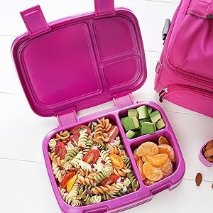 Bentgo Fresh (Aqua) – New & Improved Leak-Proof, Versatile 4-Compartment Bento-Style Lunch Box ... | Amazon (US)