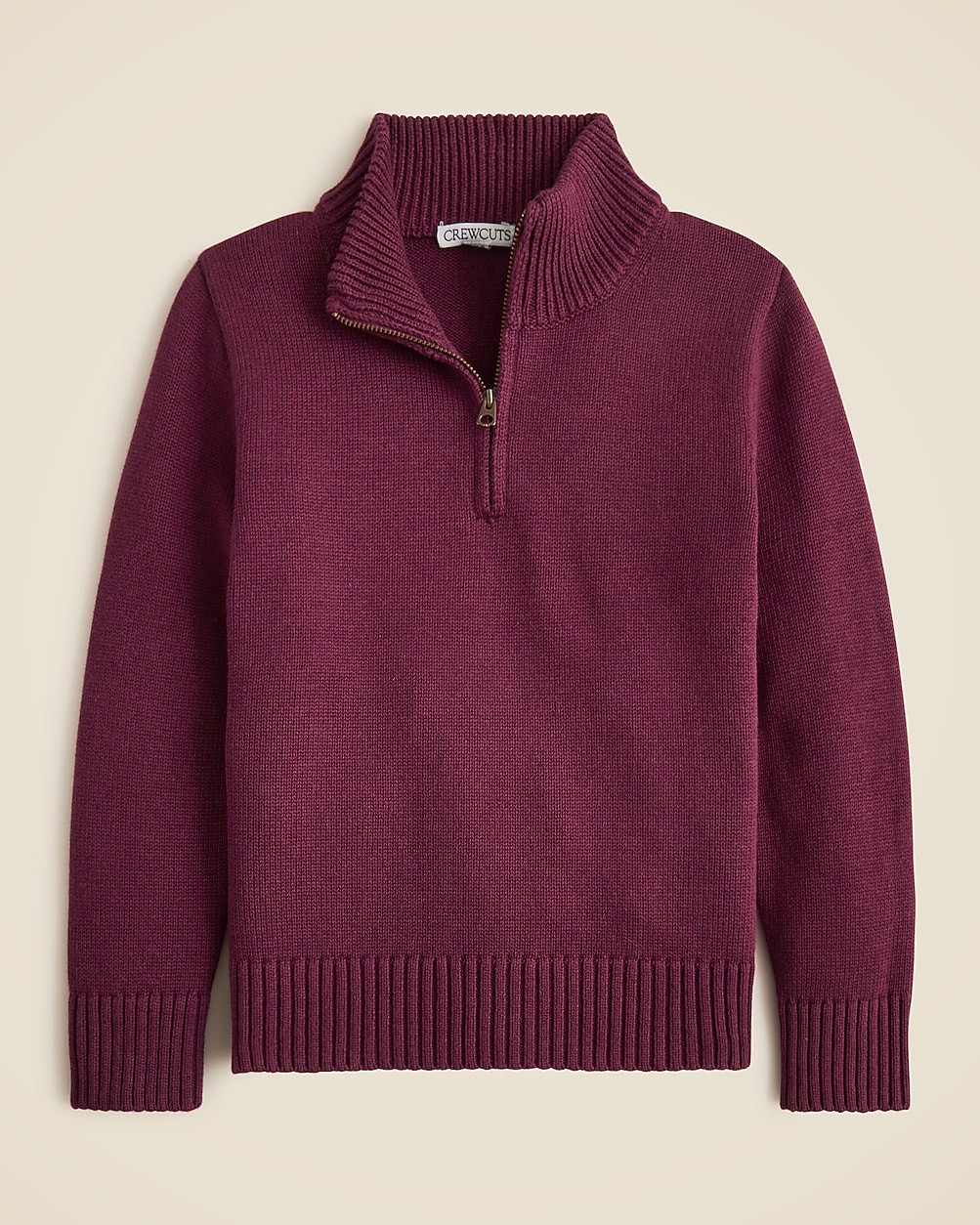 Kids' heritage cotton half-zip sweater | J. Crew US