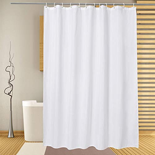 BAROSSA design XLong Fabric Shower Curtain with 96 inch Height, Waffle Weave, Hotel Luxury Spa, 2... | Amazon (US)