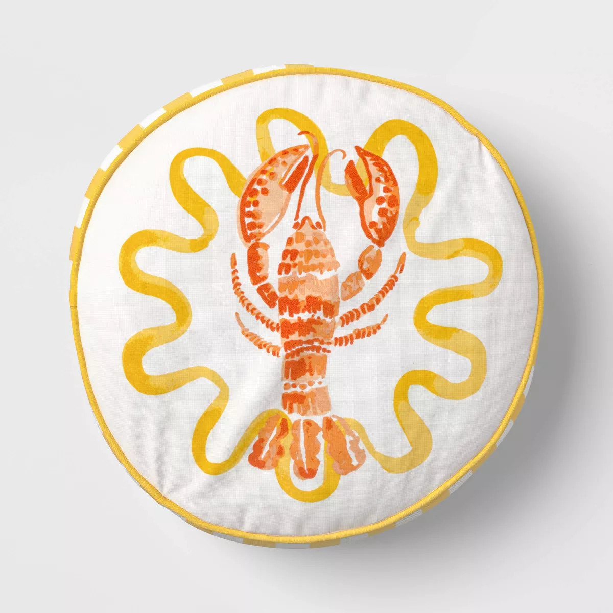 16" Lobster Round Outdoor Throw Pillow Yellow - Threshold™ | Target