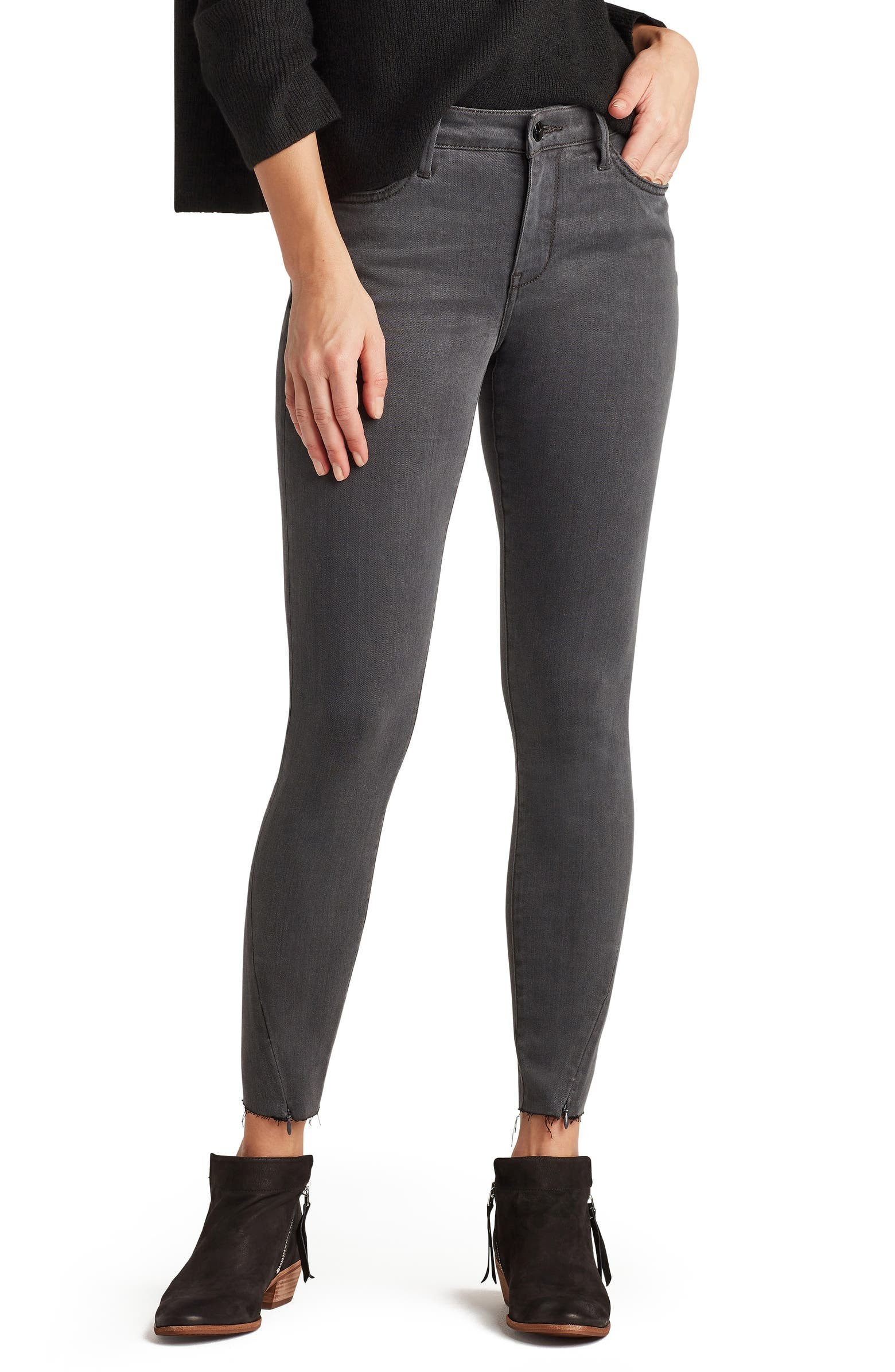 Sam Edelman The Kitten Zip Hem Ankle Skinny Jeans (Freedom) | Nordstrom | Nordstrom