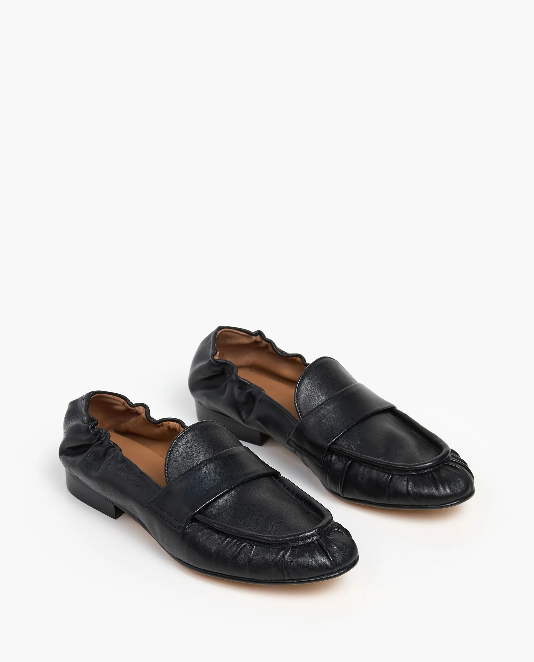 Samoa Leather Black Loafer | Flattered