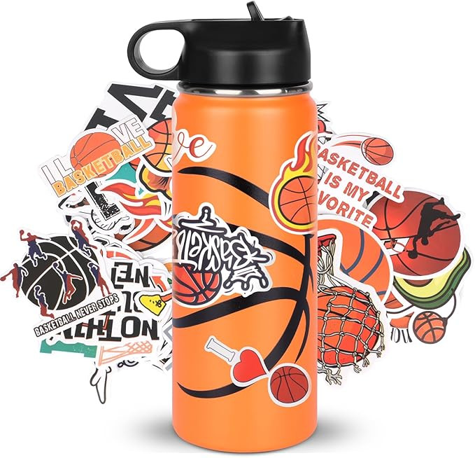 Basketball Gifts for 8-12 Boys Girls,Basketball Water Bottles and 50PCS Stickers Dirp Stuff for P... | Amazon (US)