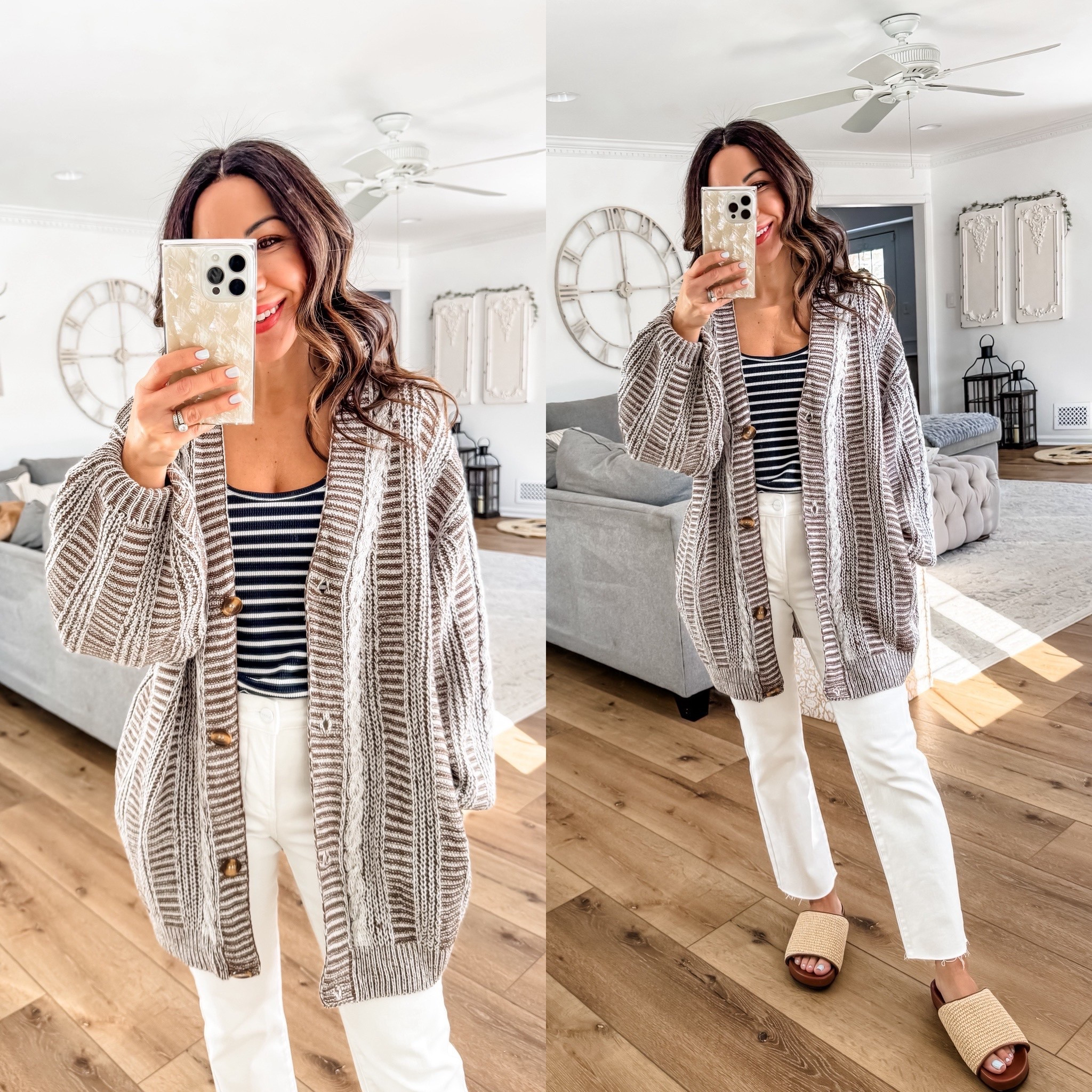Cupshe codes: TAMMY15 for 15% off $65 or 
Fashion20 for 20% off $135. Bracelets code HOUSEOFLEO20. Small tank. Small cardigan. White jeans 25. Vacation outfits.


#LTKOver40 #LTKSaleAlert